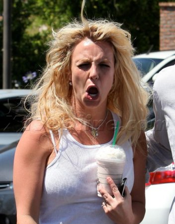 Бритни Спирс устроила истерику на улице