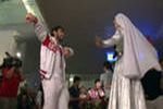 Олимпийские чемпионы по дзюдо танцевали лезгинку в Шереметьево